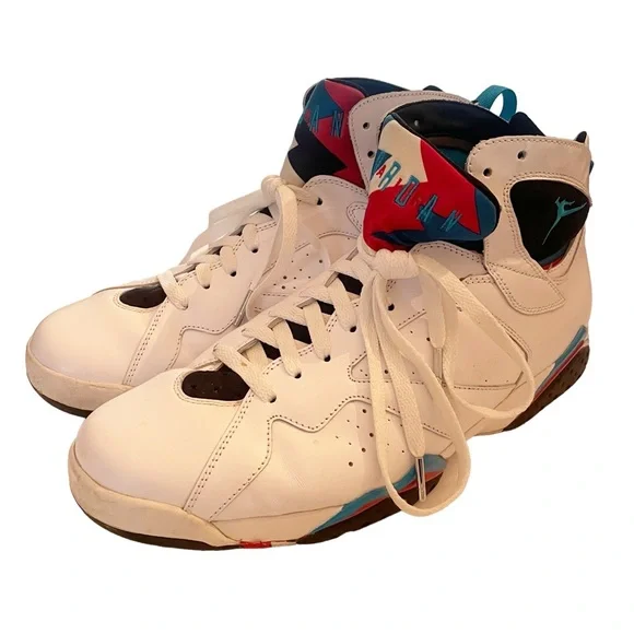 Jordan 7 Size 11 Retro Orion 2011 White & Blue 304775 105 Mid Top Sneakers Mens - Picture 1 of 8